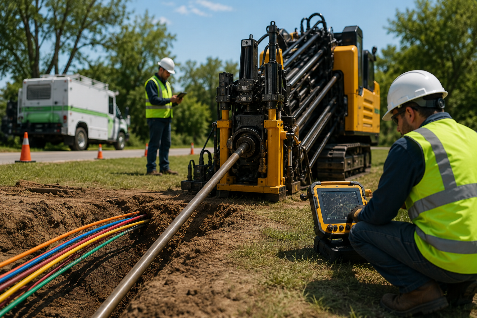 Underground Cable Installation Tech